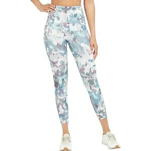 Spanx Women's Booty Boost Active Printed 7/8 Legging - - Painted Camo Pink Multi